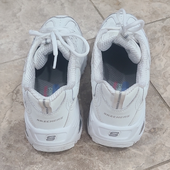 Skechers White Memory Foam Sneakers - Picture 6 of 10